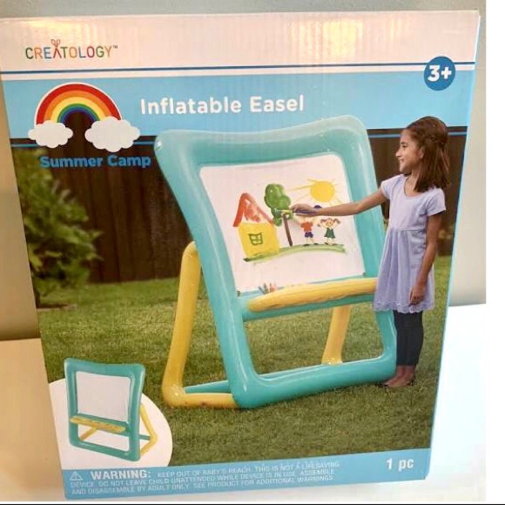 🎨outdoor/indoor kids Inflatable Art Easel/Paint